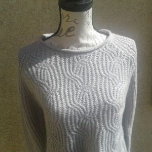 Twist-Cable Knit Light Sweater Sz PM (Runs Larger)